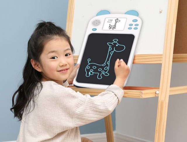 寶寶新玩具！帶簡(jiǎn)筆畫(huà)視頻的液晶手寫(xiě)板，寶寶跟著學(xué)畫(huà)畫(huà)